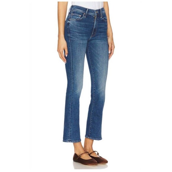 Mother Denim The Insider Flood Over the Top Size 30 Blue Jeans Boot Cut Stretchy - Picture 4 of 15